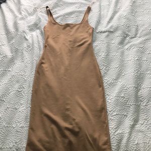 midi nude dress